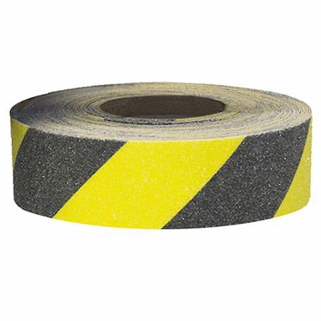 Top Tape &  Label. Hazard Stripe Black/Yellow, 2 in W x 60 in L SG3902YB